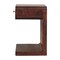 Homeroots 22" Brown Solid Wood One Drawer Nightstand 651795 - alternate 6