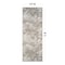 World Rug Gallery Marble Flow Runner Rug 2 ft 3 in x 6 ft Beige WR202BEIGE23X6 - alternate 6