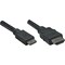 Manhattan 6 Ft Mini-Hdmi To Hdmi-M 304955 - alternate 3