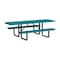 Leisure Craft 8 FT ADA Accessible Outdoor Picnic Table with 2 Bench Seats, Teal T8XPP-ADA-TEAL - alternate 1