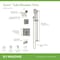 Symmons Duro HydroMersion Double Handle Tub and Shower Trim Kit with Hand Spray (Valve Not Included) 3696STN15TRM - alternate 2
