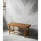 Homeroots 18" X 38" Brown Teak Rectangular Shower Bench 549384 - alternate 4