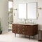 James Martin Vanities Amberly 60" Double Vanity, Mid-Century Walnut, w/ 3 CM Tajnar Eclos Top w/FreePower Wireless Charger 670-V60D-WLT-FTJR - alternate 7