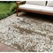 Homeroots 9' X 12' Brown And Ivory Abstract Washable Indoor Outdoor Area Rug 612609 - alternate 1