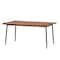 Homeroots 71" Brown And Black Steel Dining Table 544711 - alternate 5