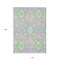 Homeroots 10' X 14' Pink Green And Blue Oriental Washable Indoor Outdoor Area Rug 597709 - alternate 6