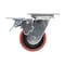 Vestil Polyurethane Swivel With Total Brake Caster 4 In. Diameter x 2 In. Width 792 lb Red/Black CST-VE-4X2PU-SWTB - alternate 6