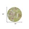 Homeroots 8' Lime Green Ivory And Pink Round Abstract Washable Indoor Outdoor Area Rug 596874 - alternate 6
