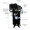 Atlas Automotive Equipment 5Hp 80 Gallon Commercial Air Compressor W/ Plus Package MP-5080VMBA - alternate 4