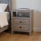 Homeroots 24" Brown Solid Wood Two Drawer Nightstand 701733 - alternate 8