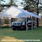 King Canopy Replacement Drawstring Cover 10ftx27ft, fits 10ft 8in by 27ft A-Frame, White TDS1027-5 - alternate 3