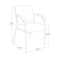 Office Star Products 837 Series Padded Visitor's Chair, Black 83710B-231 - alternate 6