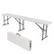 Elama 6 Foot Plastic Folding Bench in White ELM-ZD183C - alternate 4