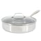 Oster Modessa 4.5 Quart Nonstick Triply Stainless Steel Saute Pan with Honeycomb Design in Silver 143060.02 - alternate 1