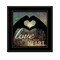 Homeroots Love with all Your Heart 5 Black Framed Print Wall Art 407776 - alternate 1