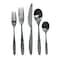 Megachef La Vague 20 Piece Flatware Utensil Set, Stainless Steel Service for 4 in Matte Black MCFW-LA VAGUE-MATTEBLACK - alternate 4