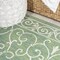 Jonathan Y Charleston Vintage Filigree Textured Weave Green/Ivory 2 ft. x 8 ft. Indoor/Outdoor Runner Rug SMB106K-28 - alternate 6