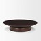 Homeroots 16in Brown Solid Wood Hand Finished Round Vanity Tray 731281 - alternate 5