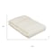 Homeroots 6' x 9' Ivory Striped Weave Non Slip Rug Pad 394899 - alternate 3