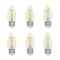 Westinghouse 4.5W 60W Eq. Clear B11 Dimmable Filament LED Light Bulb, Medium Base, 6PK 5316920 - alternate 1