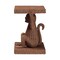 Bali & Pari Miyoco Monkey End Table - Handwoven Rattan Sculptural Accent Side Table with Platform Base 270-14843-ZORO - alternate 6