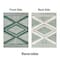 World Rug Gallery Contemporary Geometric Stripe Weather Resistant Reversible Indoor/Outdoor Rug 2 ft x 7 ft Green WR109GREEN2X7 - alternate 5