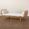 Bali & Pari Aiko Handwoven Natural Rattan Daybed with Cushion - Lounge Bed for Living Room, Bedroom, or Sunroom 259-14240-ZORO - alternate 4