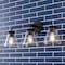 Jonathan Y Kondo 27" 3-Light Modern Farmhouse Iron LED Vanity, Oil Rubbed Bronze/Clear JYL9908A - alternate 10