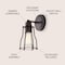 Jonathan Y Evelyn 5.13" 1-light Metal Vanity Light, Oil Rubbed Bronze JYL7419A - alternate 13