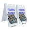 Signmission Fishing Tackle, A-Frame & 2 Decals Installed, Heavy-Duty Plastic Frame SBHD-D-2436-Fishing Tackle - alternate 4