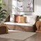 Bali & Pari Derris Bohemian Peanut Brown Braided Rattan Sofa 256-14078-ZORO - alternate 7
