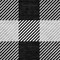 Homeroots 8' Black Gray And Ivory Round Plaid Washable Indoor Outdoor Area Rug 595465 - alternate 5