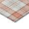 Homeroots 5' X 8' Coral And Beige Plaid Washable Indoor Outdoor Area Rug 601321 - alternate 7