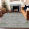 Homeroots 5' X 8' Gray And Charcoal Striped Washable Indoor Outdoor Area Rug 615663 - alternate 9