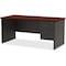 Hirsh Desk Pedestal, 30 in D X 29 1/2 in H, 66 in W X Steel, Charcoal/Mahogany 20538 - alternate 1