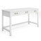 Martha Stewart Hutton Shaker Style Home Office 3 Drawer Desk in White w/Polished Brass Hardware ZG-ZP-20-WH-GLD-MS - alternate 1