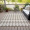 Homeroots 3' X 5' Taupe And Ivory Geometric Washable Indoor Outdoor Area Rug 577121 - alternate 7