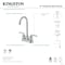 Kingston Brass Double-Handle 4" Centerset High-Arc Bar Faucet, Polished Chrome FB8491EFL - alternate 2