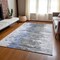 Homeroots 8' X 10' Blue Gray And Silver Abstract Washable Indoor Outdoor Area Rug 582383 - alternate 7