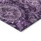Homeroots 3' X 5' Purple And Charcoal Floral Medallion Washable Indoor Outdoor Area Rug 603191 - alternate 6