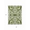 Homeroots 5' X 8' Green And Ivory Damask Washable Indoor Outdoor Area Rug 614426 - alternate 7