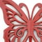 Homeroots 23" X 19" X 4" Red Rustic Butterfly Wooden Wall Decor 274491 - alternate 3