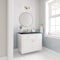 James Martin Vanities Chicago 36 in. Single Vanity, Glossy White, w/ 3 CM Charcoal Soapstone Silestone Top 503-V36-GW-3CSP - alternate 6