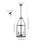 Jonathan Y Kinsley 12" 3-Light Industrial Farmhouse Iron/Glass LED Pendant, Oil Rubbed Bronze/Clear JYL7553A - alternate 8