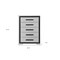 Homeroots 48" Gray And Black Wood Five Drawer Dresser 564686 - alternate 9