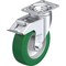 Blickle Swivel Plate Caster, PU, 5", Brake L-ALST 125K-12-FI - alternate 1