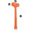 Neiko 2 LB Dead Blow Hammer, Neon Orange 02847A - alternate 3