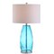 Jonathan Y Juliette 26.5" Glass/Metal LED Table Lamp, Moroccan Blue JYL4009B - alternate 1