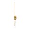 Jonathan Y Anton 27.25" 1-Light Modern Minimalist Iron Adjustable Bar Integrated LED Plug-In Sconce, Brass Gold JYL7136B - alternate 1