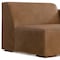 Homeroots 44" Brown Leather Modular Sofa 641027 - alternate 7